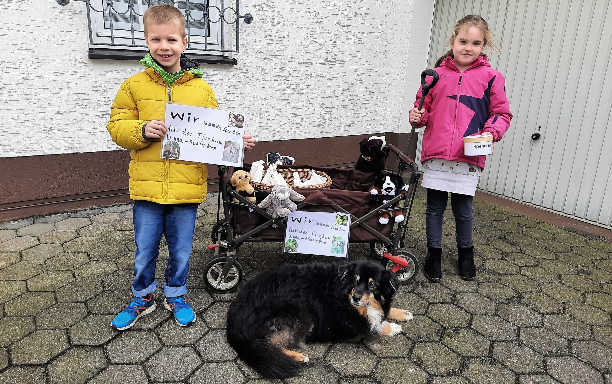 Kleine Unnaer mit riesigem Herz für Tiere: Jule (7) und Moritz sammelten fürs Tierheim 250 Euro