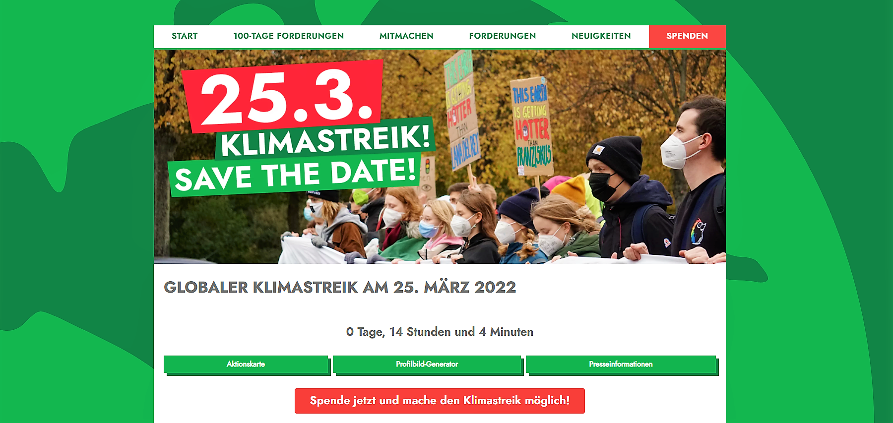 „Klimakrise ist jetzt“: Globaler Streik am 25. 3. – auch in Unna und Hamm