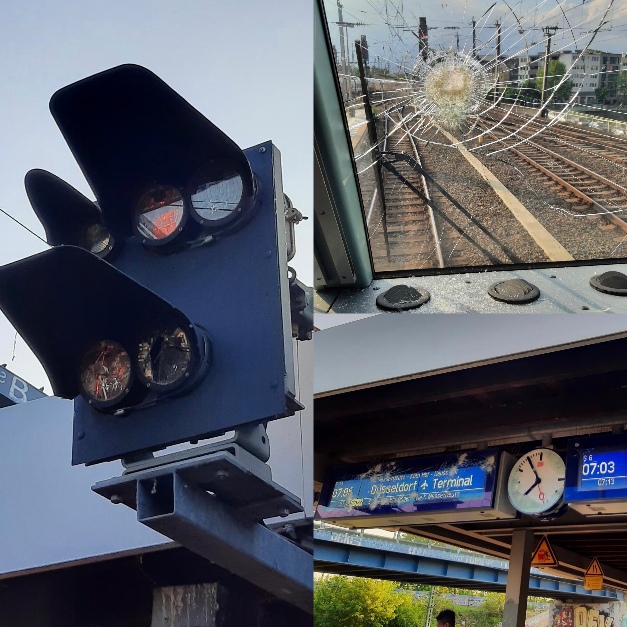 Massiver Vandalismus an Zügen und Bahnanlagen