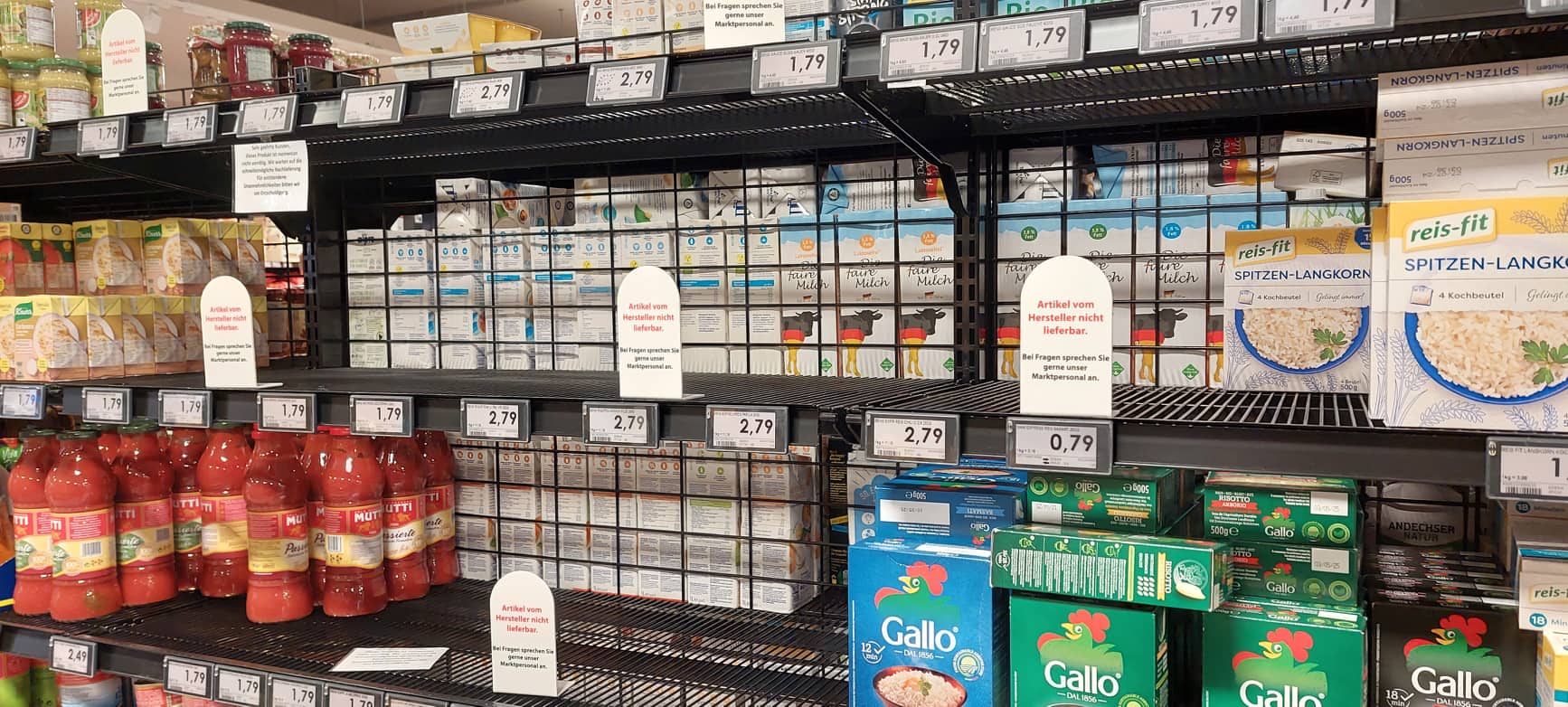 „Artikel vom Hersteller nicht lieferbar“: US-Konzern legt sich mit zwei deutschen Supermarktgrößen an