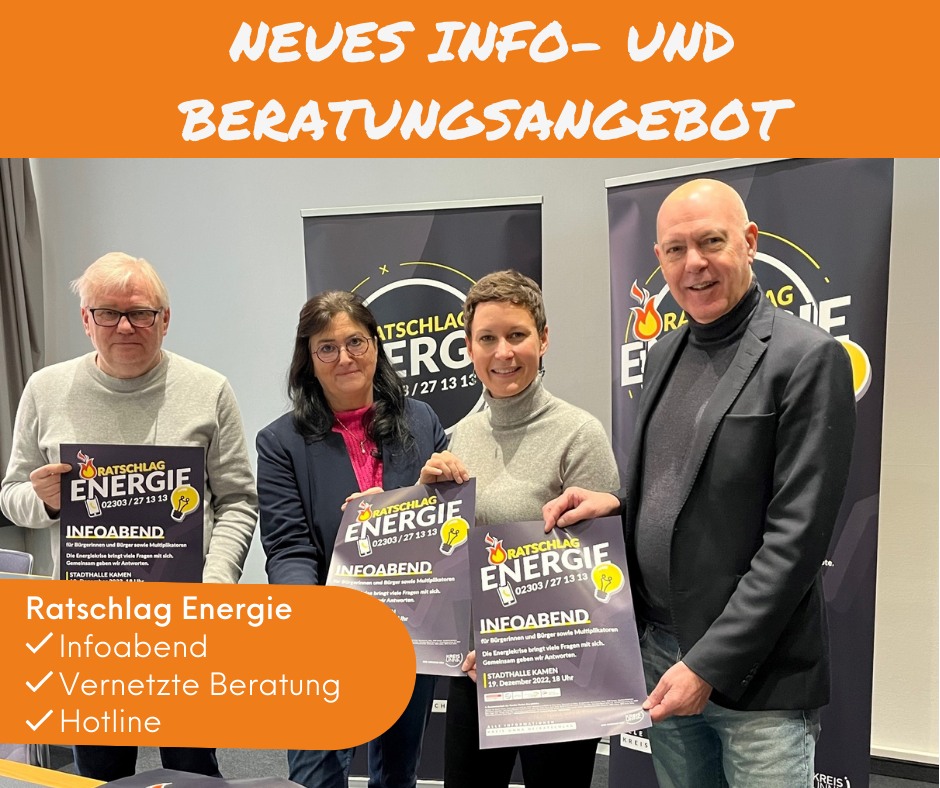 „Ratschlag Energie“: Neues Angebot rund um Energiekrise – Info-Abend in Kamen zum Auftakt