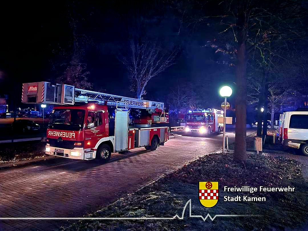 Großeinsatz nach Feueralarm im Kamener Krankenhaus