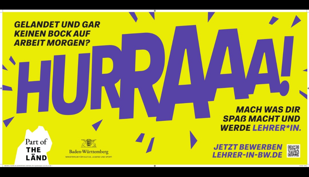 „Keinen Bock auf Arbeit? Werd Lehrer!“