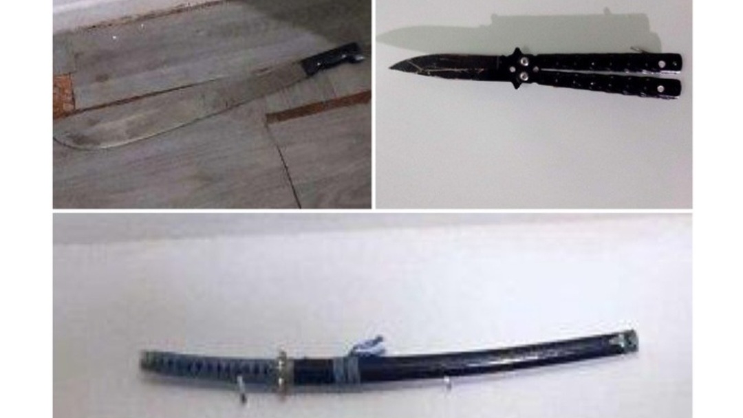Junge Mädchen (9-17) im Zug aufgegriffen – Machete, Schwert und Butterflymesser lagen in Wohnung herum