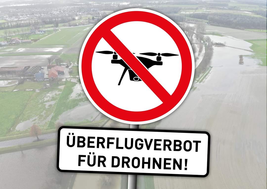 Kreis Soest verhängt „Überflugverbot für zivile Drohnen über Hochwassereinsatzgebieten“