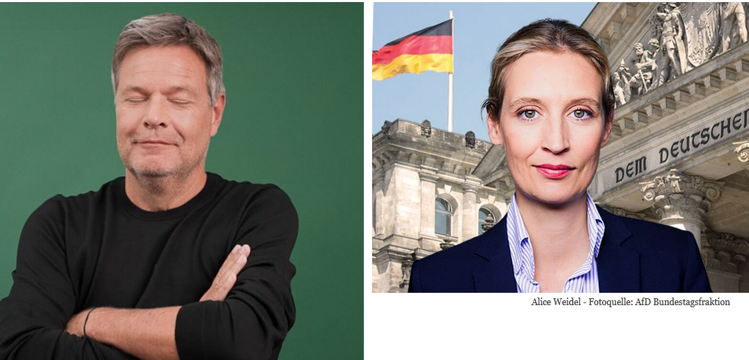 Habeck sagt TV-Duell gegen Weidel offiziell ab – Jetzt duellieren sich nur Scholz und Merz