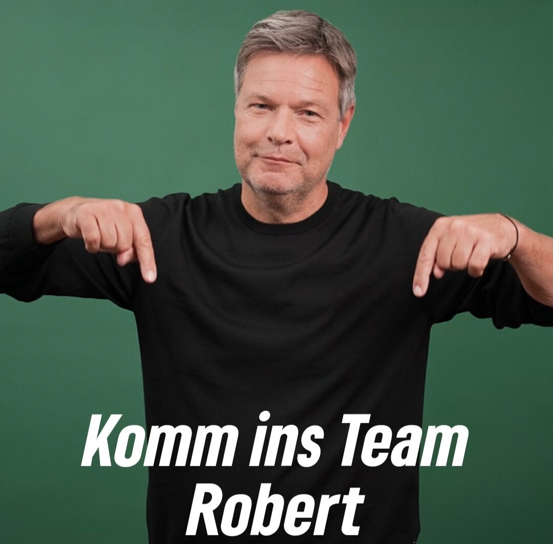 „Zusammen wachsen – komm ins Team Robert“: Grüne versprechen erneut Klimageld