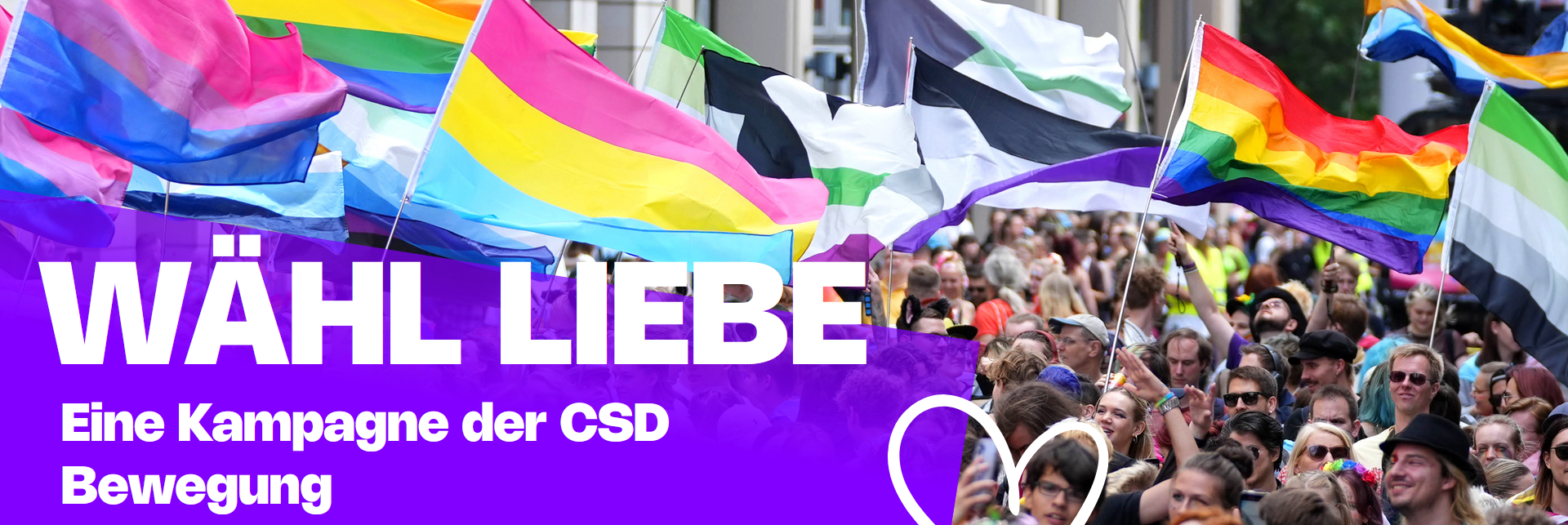 „Wähl Liebe“ – Queere Demos rufen auch in NRW dazu auf, „demokratische Parteien zu wählen, die für Vielfalt und Toleranz eintreten“