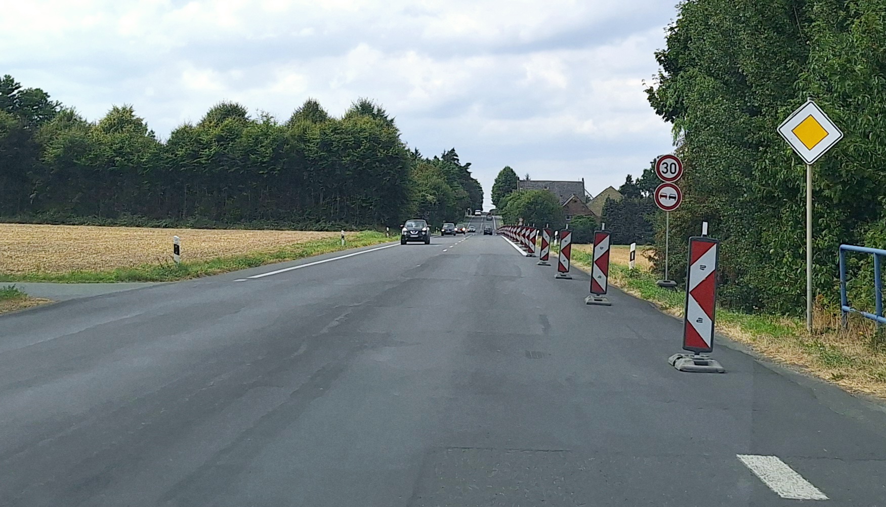 Tempo 30 und Überholverbot auf der B1 zwischen Werl-Holtum und Büderich