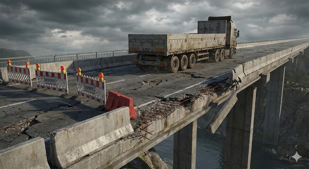 Marode Brücken in NRW: Verkehrsminister Krischer (Grüne) will höhere Bußgelder für Lkw-Fahrer
