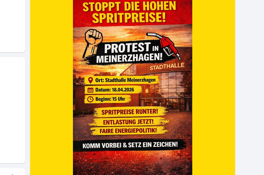 „Lässt man sich in Deutschland alles gefallen?“ Meinerzhagener startet Demo gegen hohe Spritpreise