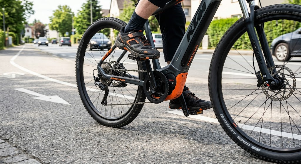 MK: Fahrweg blockiert – E-Biker tritt gegen Transporter und beschädigt ihn nicht unerheblich
