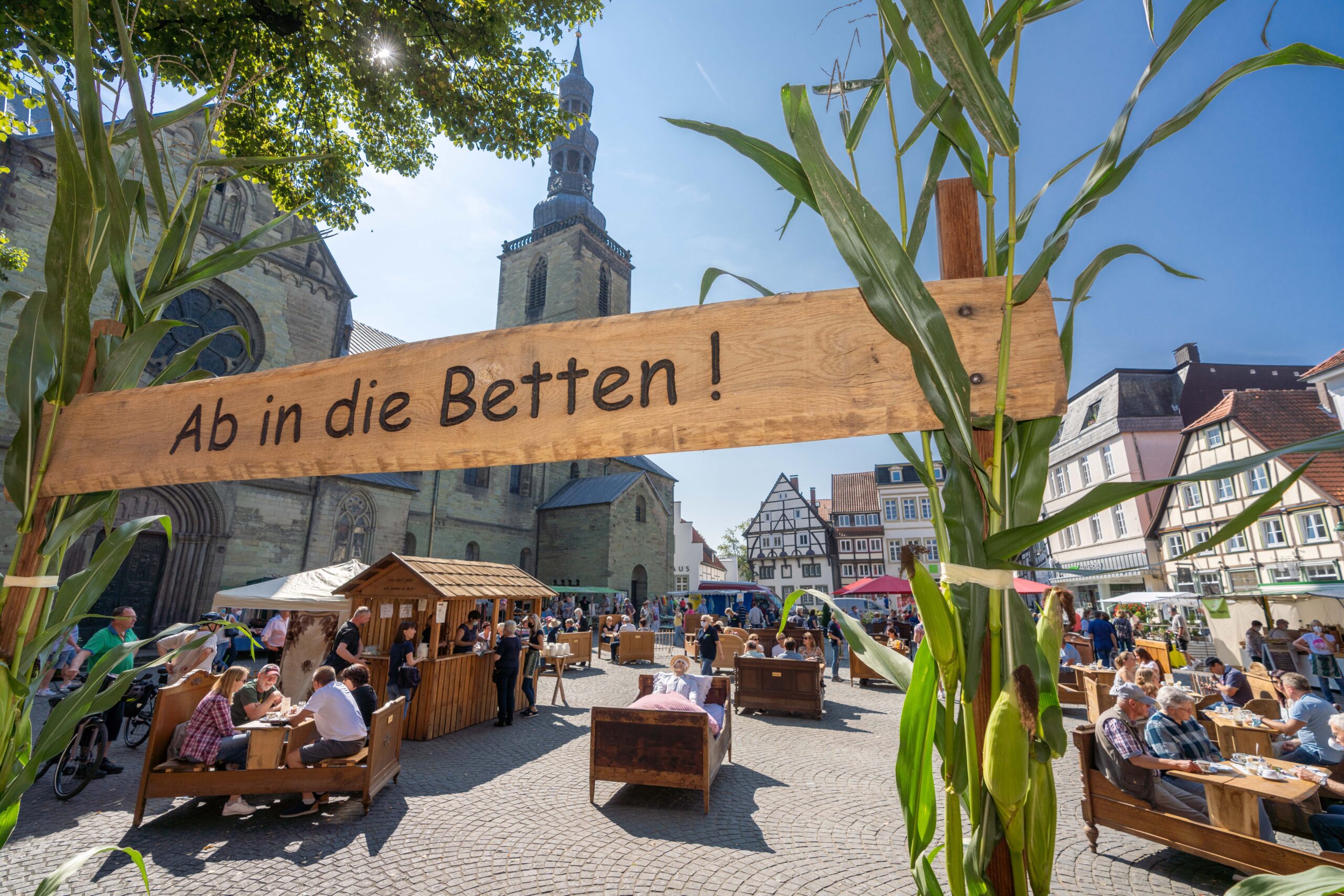 „Ab in die Betten“ beim Soester Bauernbördemarkt